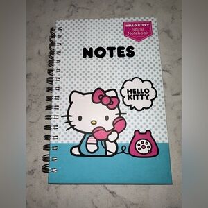 Sanrio Hello Kitty Hard Cover Spiral Notebook Journal. Writing. School book